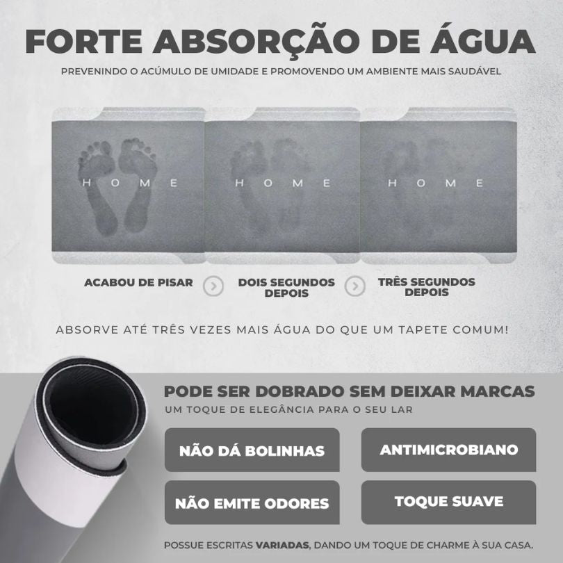 Tapete House Home™ Para banheiro antiderrapante premium - PAGUE 1 LEVE 2