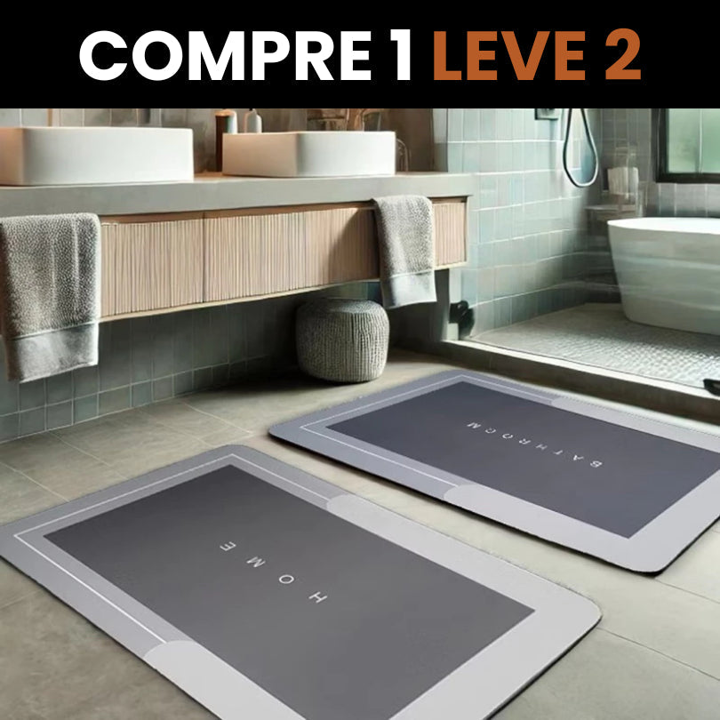 Tapete House Home™ Para banheiro antiderrapante premium - PAGUE 1 LEVE 2